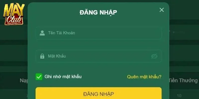 Khái quát về trải nghiệm đăng nhập MAYCLUB